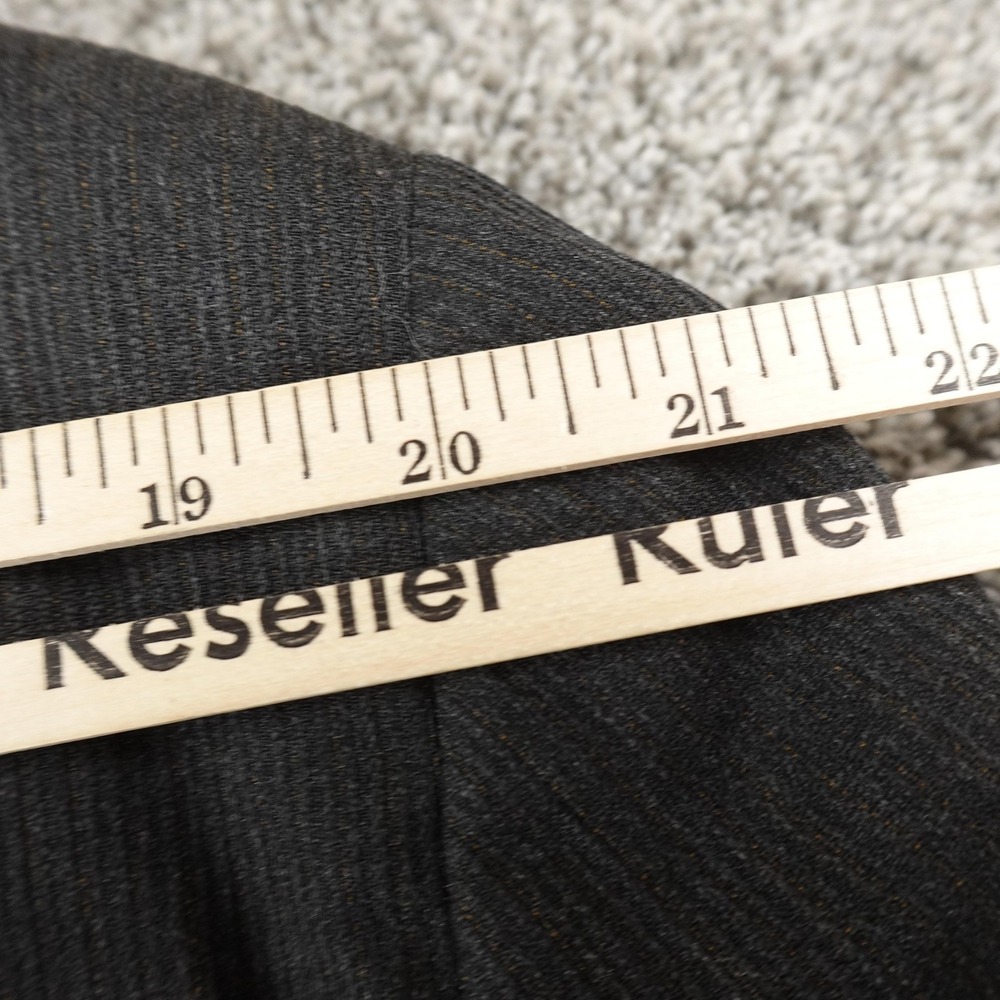 VTG Givenchy Blazer Mens‎ 46L Gray Pinstripe Wool Sport Coat Suit Jacket Top USA - Picture 14 of 15